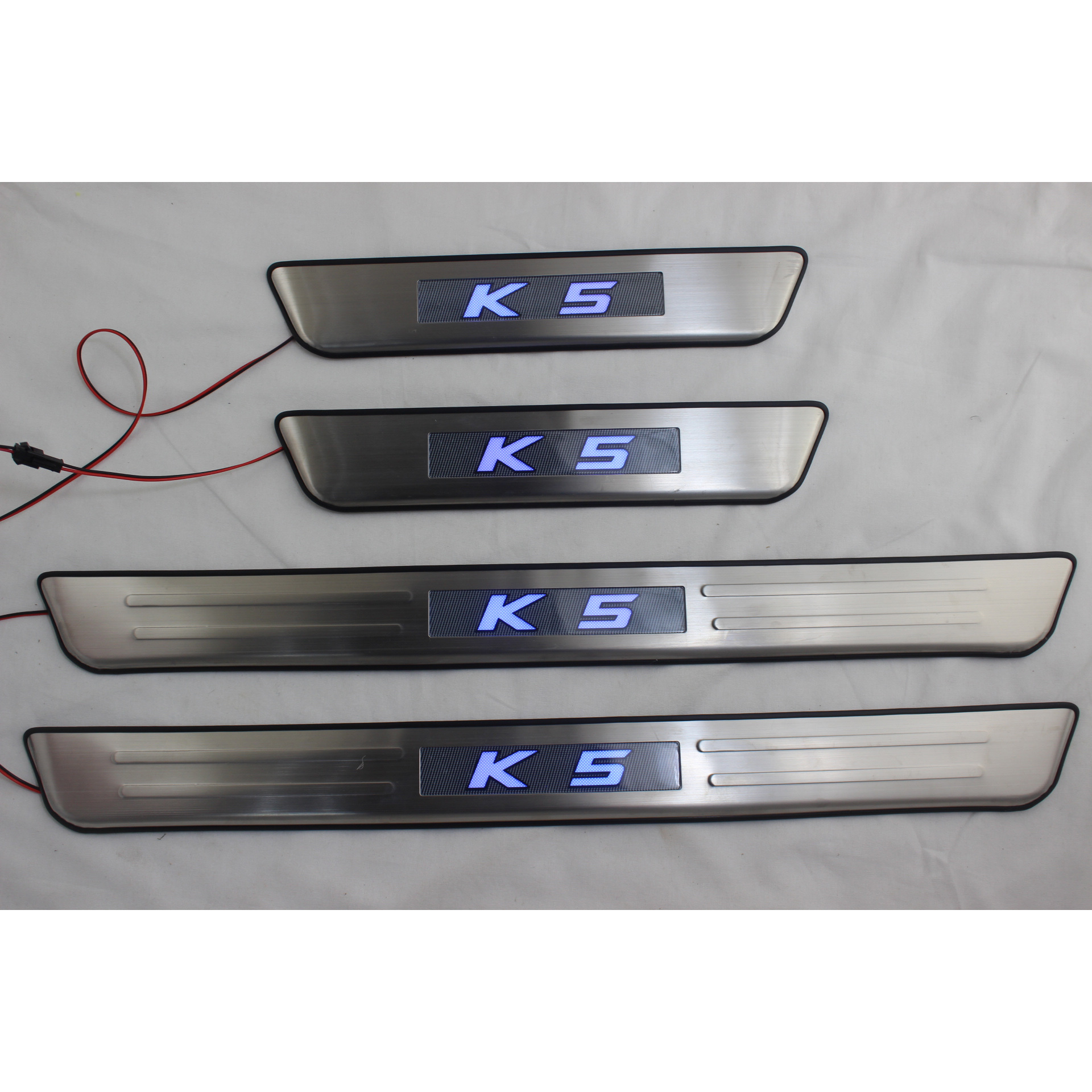 起亚K5 带灯迎宾踏板LED改装K5专用冷光门槛条led灯踏板门槛条迎