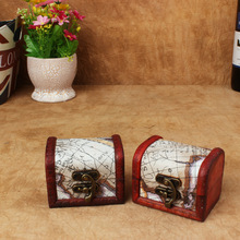 欧式创意木盒 收纳储物小盒喜糖盒 仿古首饰盒 摆设装饰品道具盒