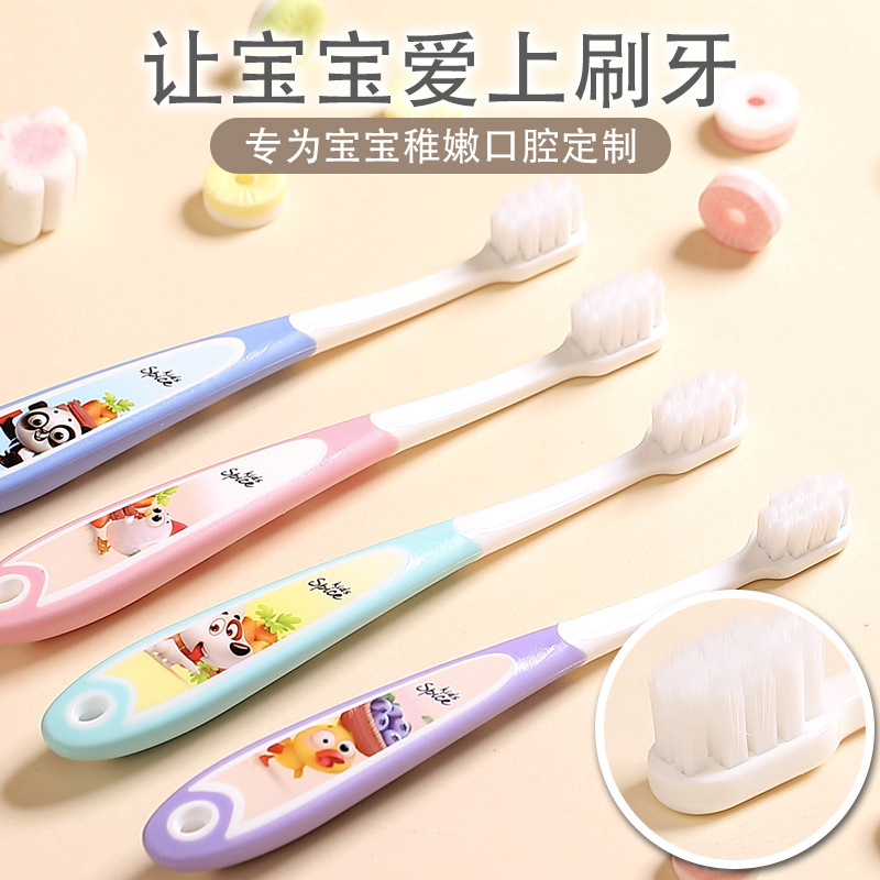 Children's Baby Toothbrush with Ultra-Fine Soft Bristles for 3-6 Year Olds, Training Toothbrush, Factory Wholesale