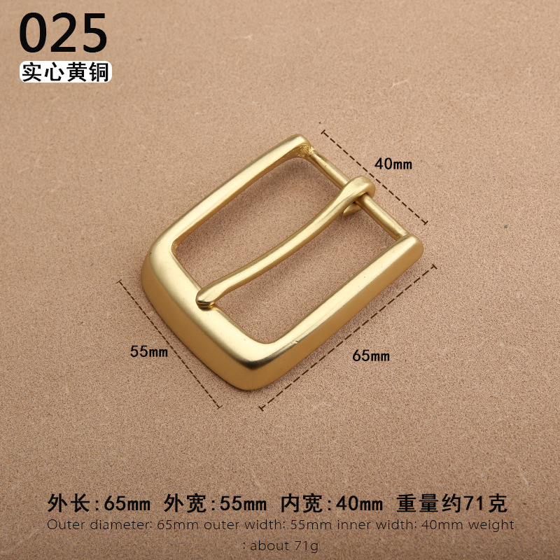 Nuevo latón sólido de alta gama casual cinturón hebilla pantalones cinturón hebilla pin hebilla accesorios 4,0 cm pantalones hebilla