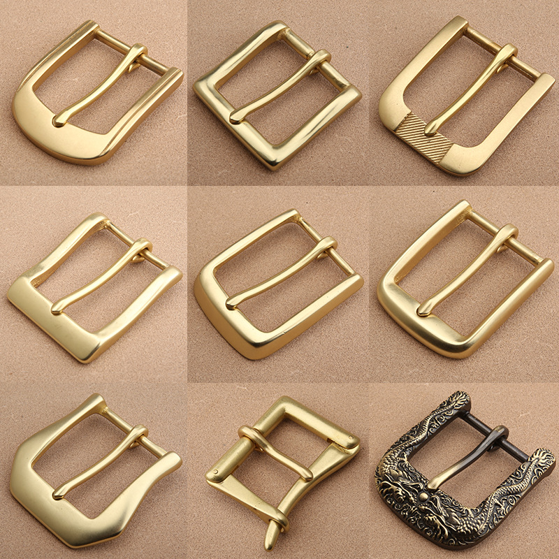 Nuevo latón sólido de alta gama casual cinturón hebilla pantalones cinturón hebilla pin hebilla accesorios 4,0 cm pantalones hebilla