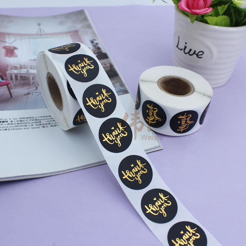 25mm外卖贴纸 感谢封口贴外卖温馨小贴纸创心形封口标签谢谢你