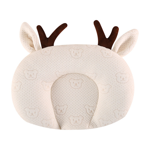 Baby Pillow 0-1 Year Latex Pillow Baby Shaping Pillow 6 Month Newborn Head Shape Correction Anti-Tilting Breathable Pillow