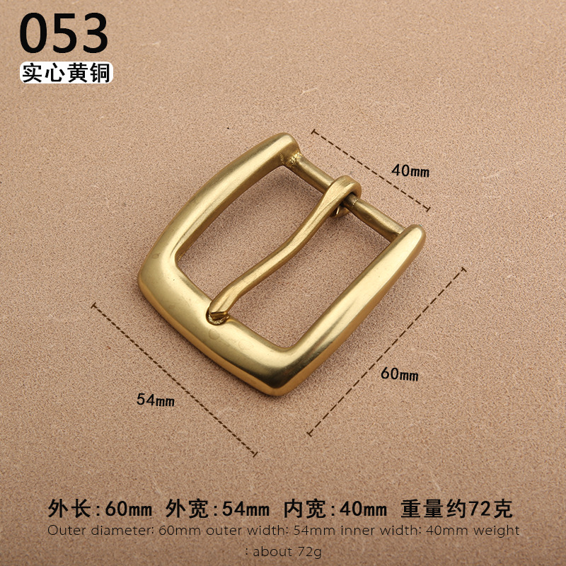 Nuevo latón sólido de alta gama casual cinturón hebilla pantalones cinturón hebilla pin hebilla accesorios 4,0 cm pantalones hebilla