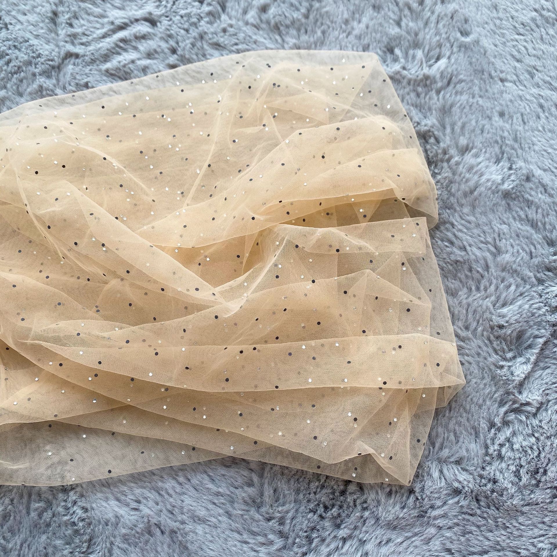 Nuevo paño de malla densidad especial malla americana industria pesada rhinestone hanfu ropa para niños vestido de novia tela cortina mantel