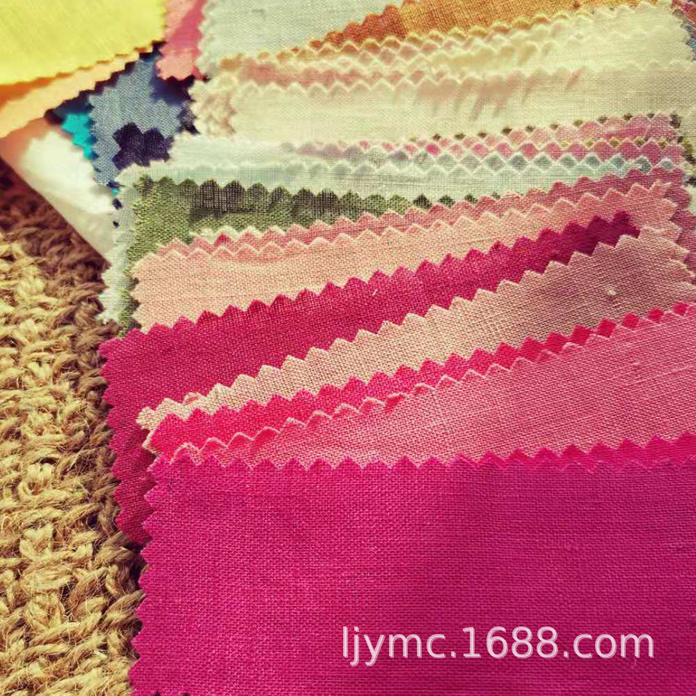 春夏小清新亚麻女衬衫棉麻风北欧亚麻慵懒家居装饰麻布料1A101