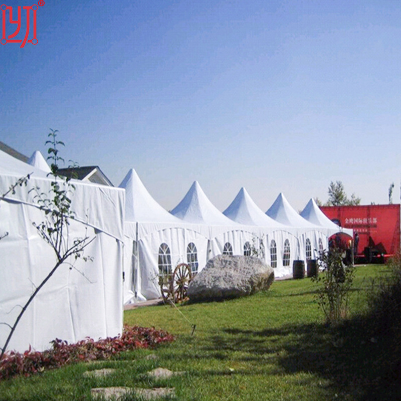 休闲户外活动沙滩篷房 铝合金白色pvc尖顶帐篷 活动单层小型帐篷