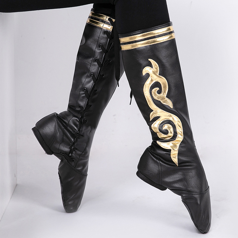 Flor larga del totem del negro del cuero DE LA PU