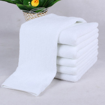 hotel hotel towel Bath towel Three pure cotton white Bath towel Washcloth 32 Double-stranded Plain weave LOGO