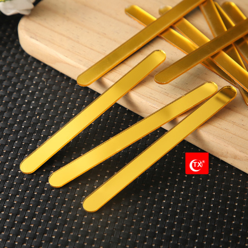 Children's DIY ice cream sticks 3mm thickness acrylic mirror cake ice cream sticks ice cream popsicle sticks