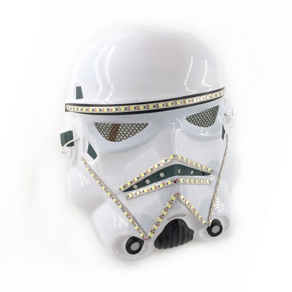 LED Star Wars máscara 5V lindo papel de película Juego brillante apoyos flash brillante máscara Nuevo