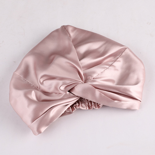 Silk Sleep Hat for Postpartum Care, Home Use, Gift - 6A Mulberry Silk, Double Layer, 22um