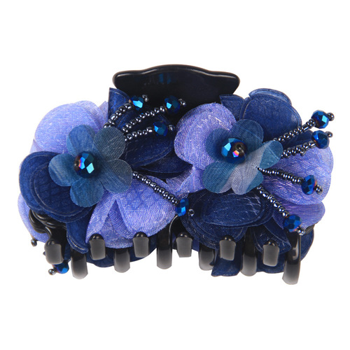 Hair clip plate hair grab clip flower fabric hair accessories shark clip head flower jewelry hot selling accessories hair clip headband clip