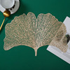 Ginkgo leaf dinner cushion European -style hollow hot hot pad cushion anti -sliding table cushion home day dining table decoration cushion