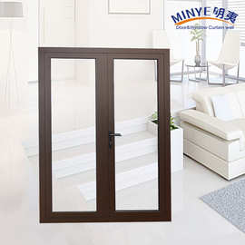 门窗工厂断桥铝合金入户门客厅庭院隔断玻璃平开门定制