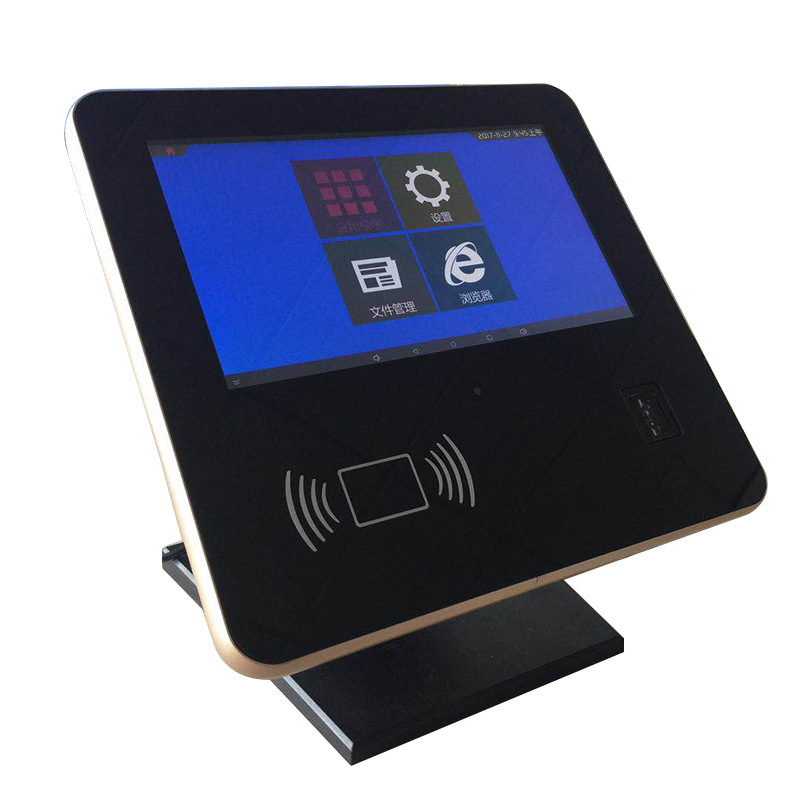 厂家直供10.1寸酒店入住人证人脸识别一体机园区自助登机访客机