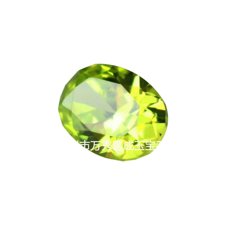Зеленый gemstone яблоко с цирконом