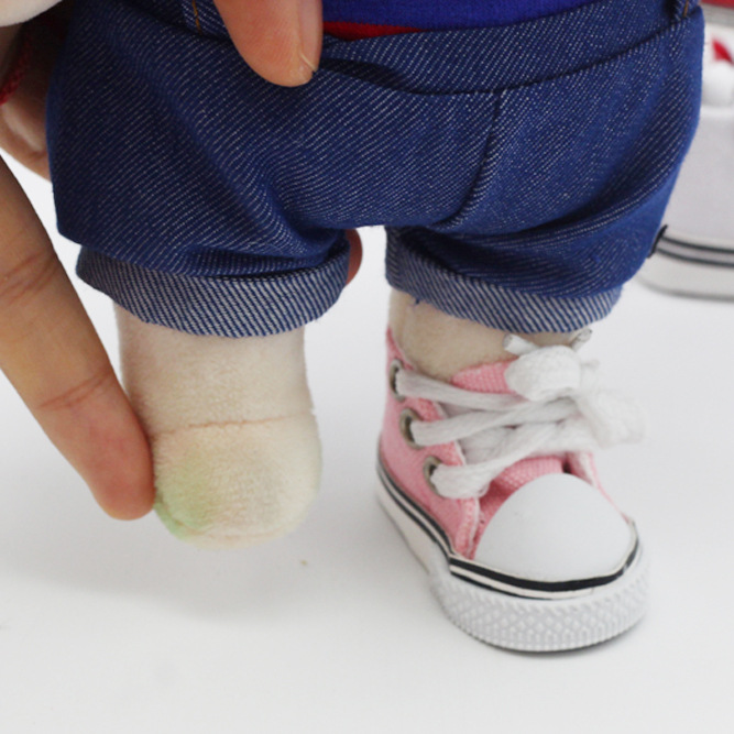5cm muñeca bjd zapatos de lona Exo muñeca zapatos 6 puntos muñeca 1/6 pequeño ragdoll
