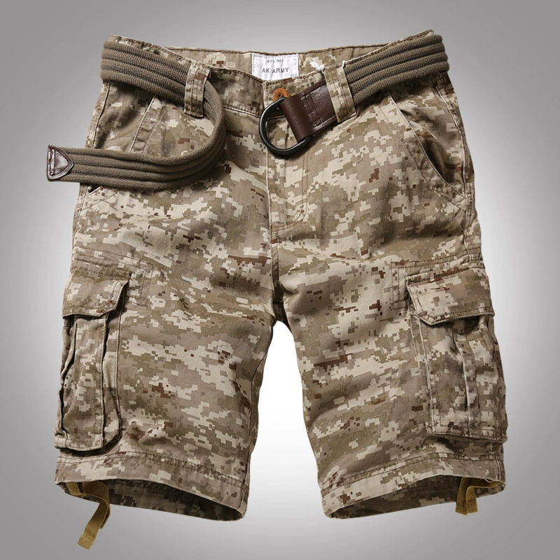 Хлопковые камуфляжные шорты AKARMY
