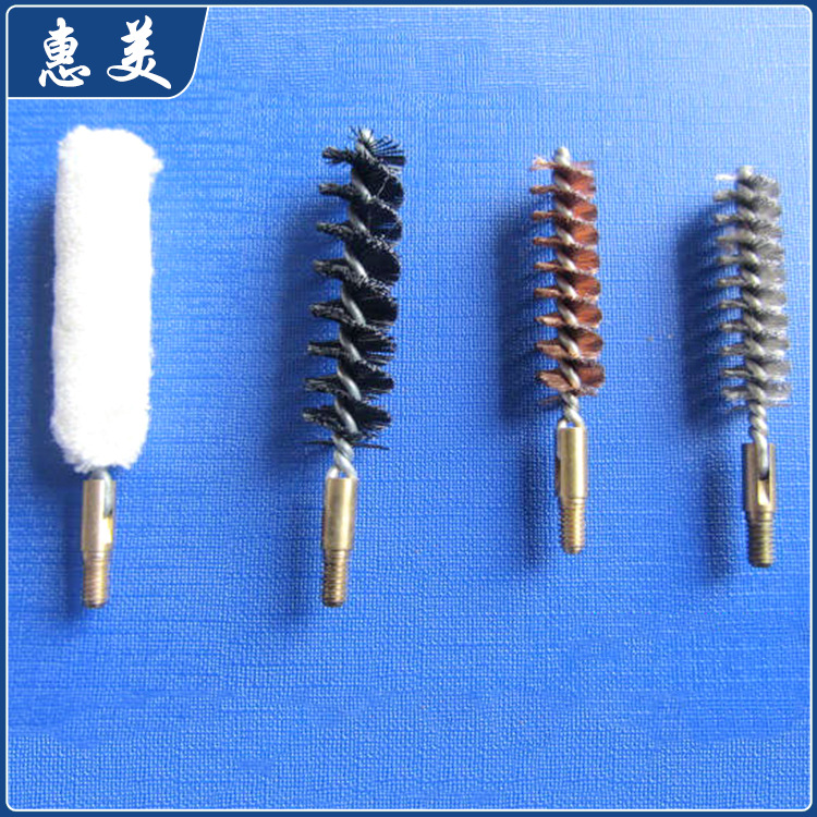 惠美制刷不锈钢铁线除锈抛光刷镀铜钢丝刷工业管道孔清洁毛刷子