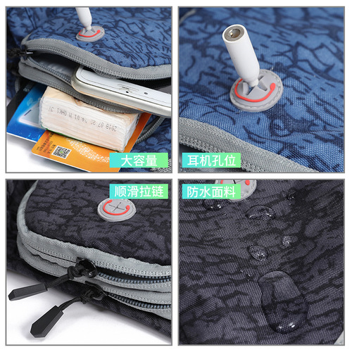 Cross-border diagonal kettle running waist bag outdoor mountaineering mobile phone waist bag men and women cycling large capacity sports waist bag