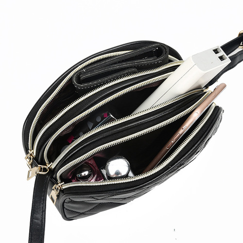  New Shoulder Bag Women's Shoulder Bag Student Crossbody Simple Casual Korean Version Versatile Retro Small Bag Mobile Phone