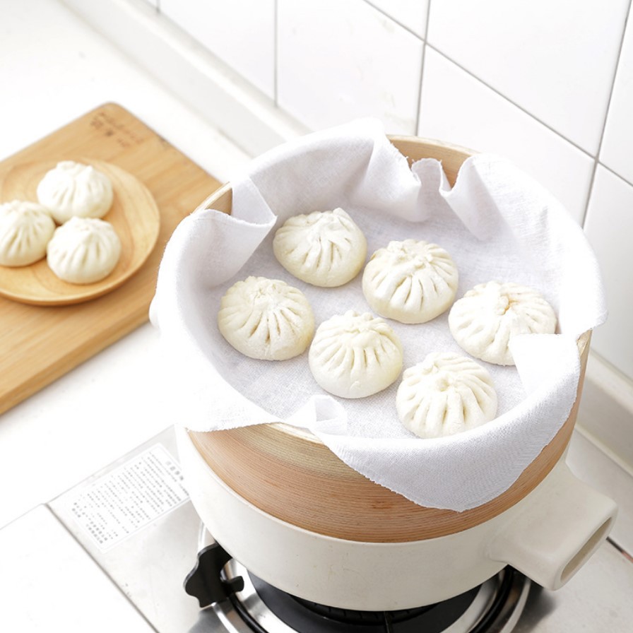 Cotton steamed steamed head dumplings buns cloth home steamer gauze…