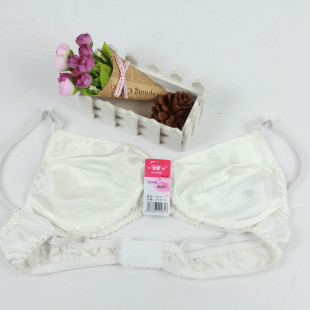 2023 New Style Silk Bra Girls' Underwear Women's Bra Without Steel Rings Seamless Thin Large Size Sleeping Underwear