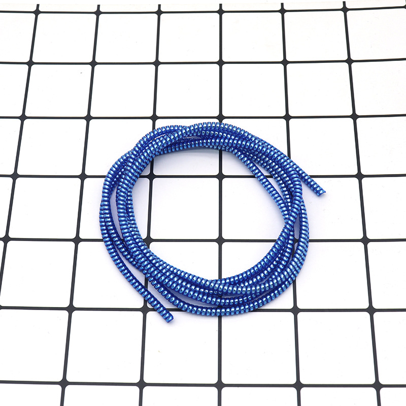 Directo de fábrica 1,6 M cable de datos del teléfono móvil galvanoplastia cuerda protectora cable de datos cable protector manga protectora cuerda de primavera