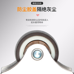 Premium 1-inch Plastic Oriented Silent Casters Rubber Furniture Casters Hand Truck Flat Swivel Casters Furniture Casters