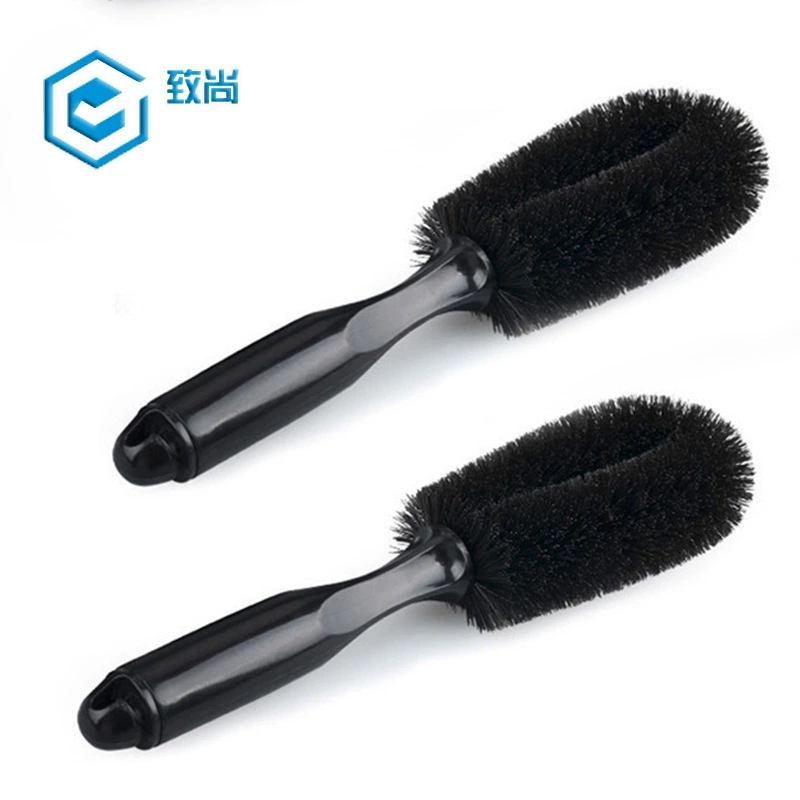 Щетка колеса автомобиля Инструмент для мойки автомобилей Щетка для шин Костюм для чистки автомобиля Чистящие средства для удаления пыли Черная щетка