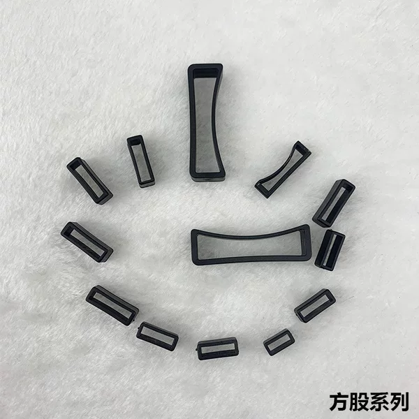 Manufacturers supply pet belt accessories webbing non-slip buckle plastic belt buckle pet flat belt webbing square strand can be fixed color