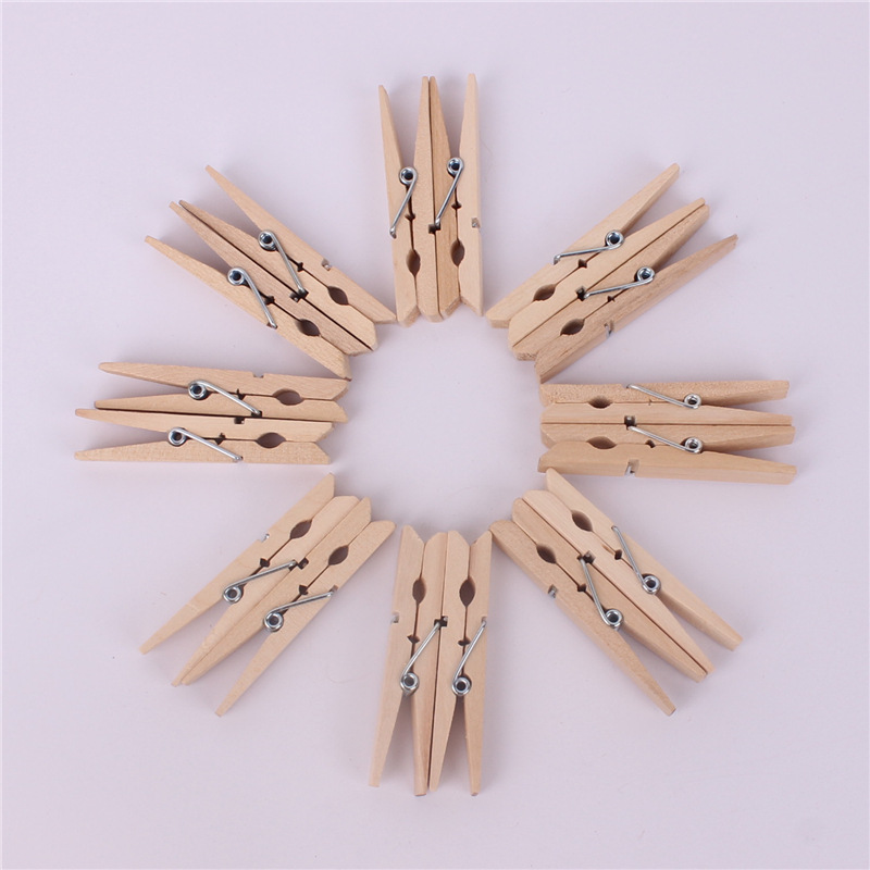 72mm gran clip de madera nota clip postal foto clip de pared DIY hogar foto decoración de la pared