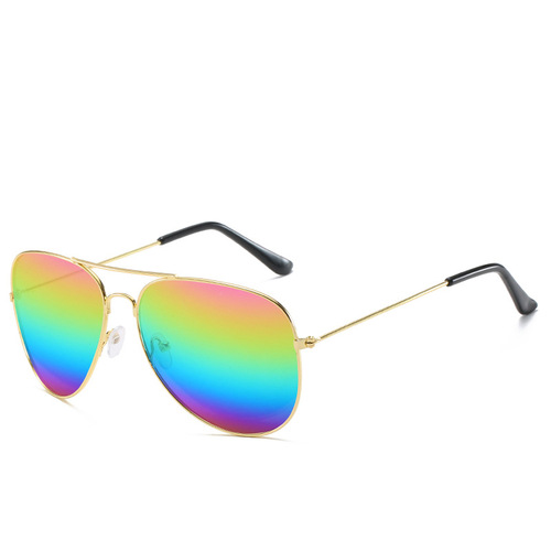 New fashionable color sunglasses for men and women, celebrity same style outdoor driving driver's glasses toad glasses
