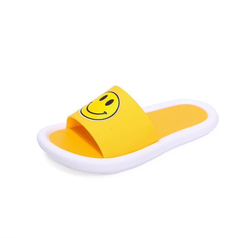 Children's Smiling Face Sandals, Women's Summer Kidsren's Shoes, Bathroom Bathing Home Non-Slip Slippers Popular 26-36