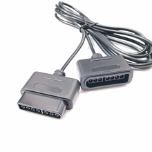 适用于游戏机SNES 超任手柄延长线 SFC Extension cable 黑色1.8M