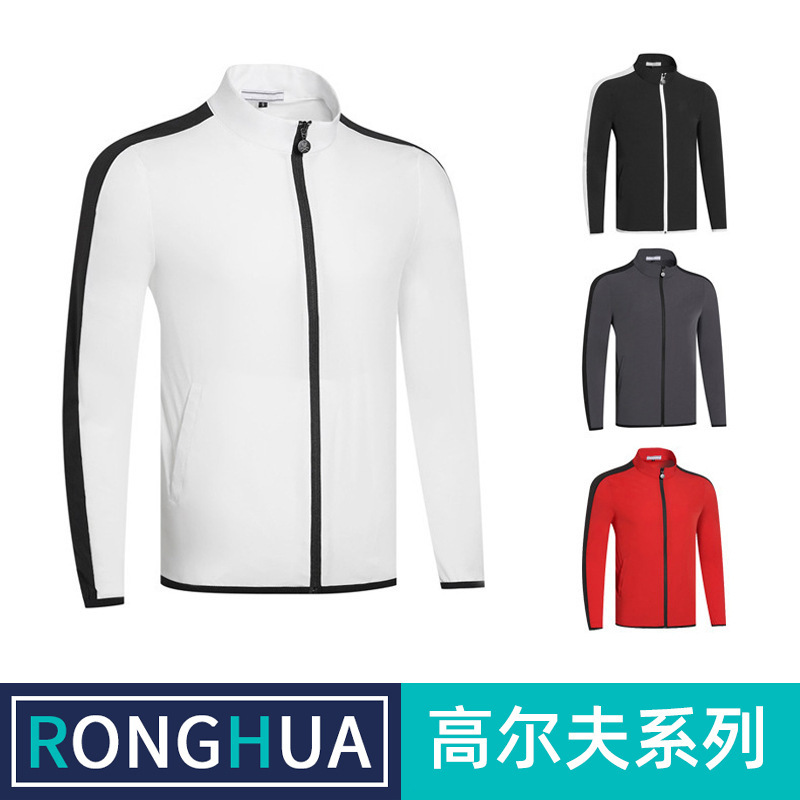 Golf Men's and Women's Outdoor Spring and Autumn Jacket Windproof Waterproof Warm Breathable Trendy Brand Jacket Soft Shell Windbreaker