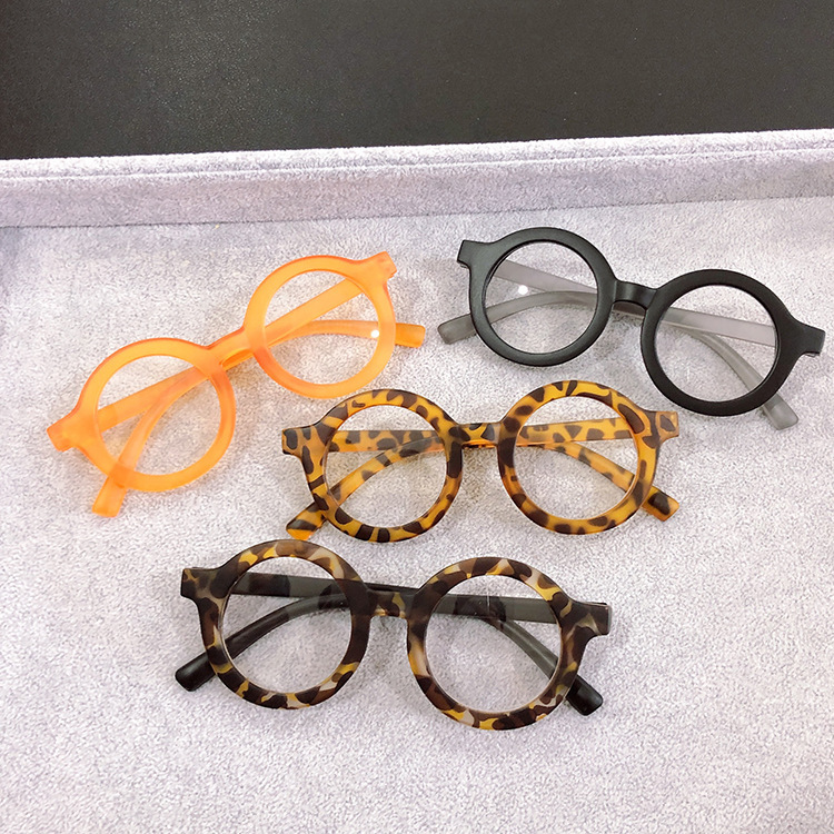 Boys and Girls cartoon baby glasses frame 2020 new children's retro glasses frame round fashion plain glasses