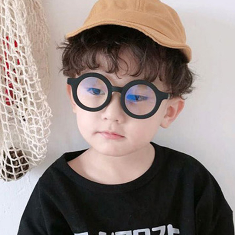 Boys and Girls cartoon baby glasses frame 2020 new children's retro glasses frame round fashion plain glasses