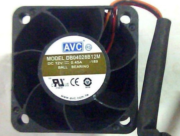 出售原装AVC DB04028B12M 12V 0.45A 3线工业变频直流风扇变频器