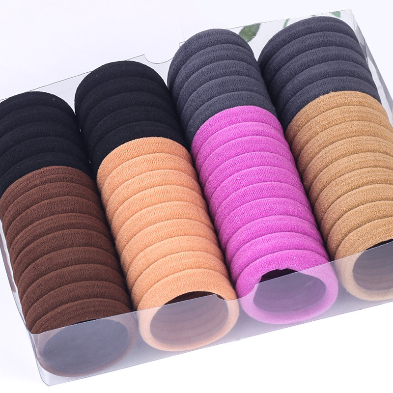 Estilo coreano accesorios para el cabello gran tamaño mediano Pequeño anillo de toalla alta elástica grande grueso anillo de pelo sin costura