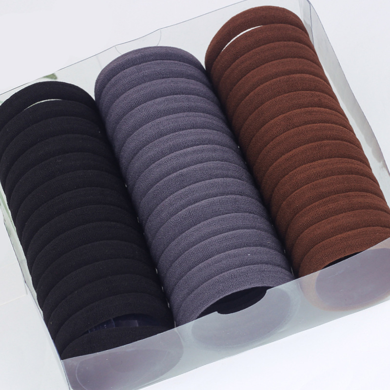 Estilo coreano accesorios para el cabello gran tamaño mediano Pequeño anillo de toalla alta elástica grande grueso anillo de pelo sin costura