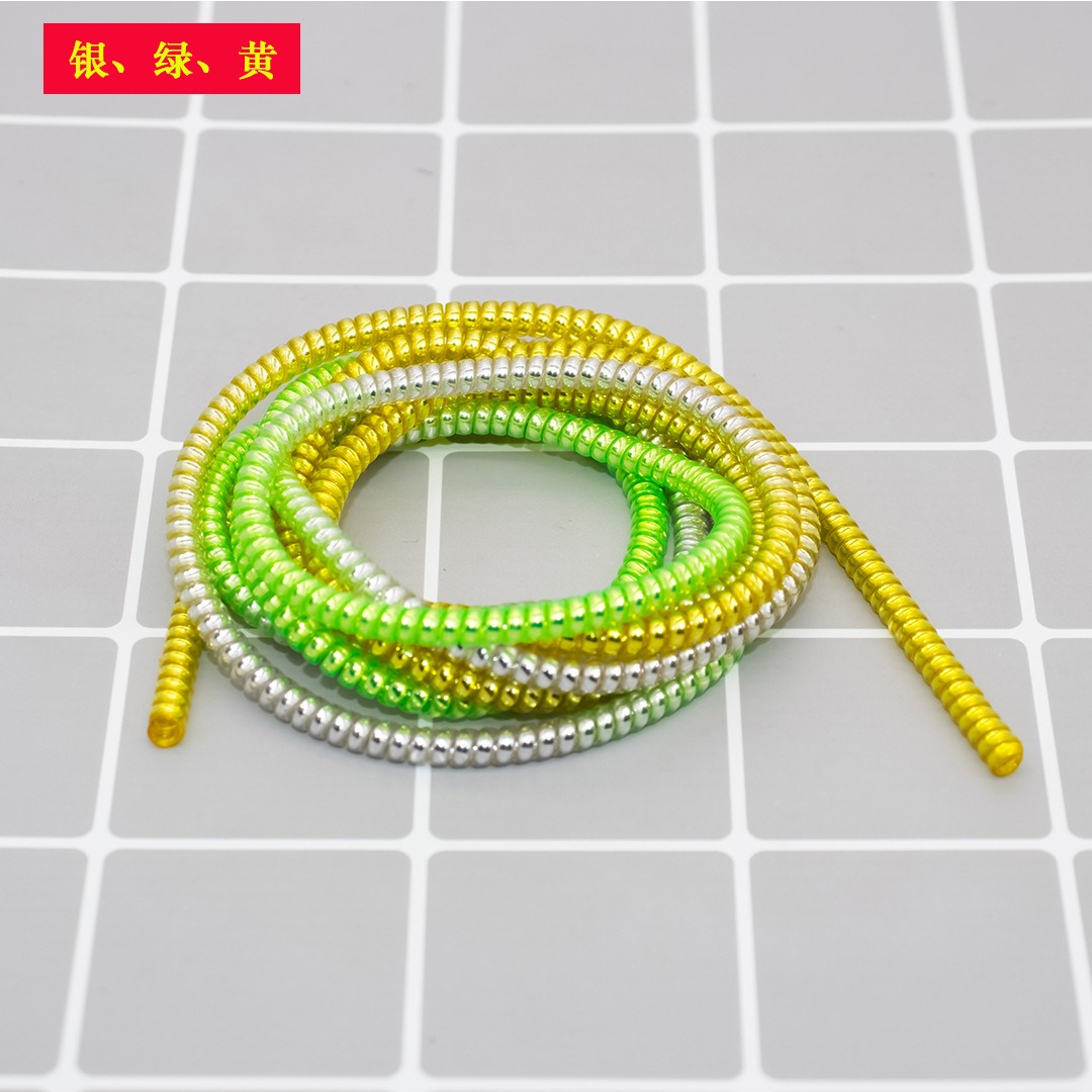 Directo de fábrica 1,6 M cable de datos del teléfono móvil galvanoplastia cuerda protectora cable de datos cable protector manga protectora cuerda de primavera