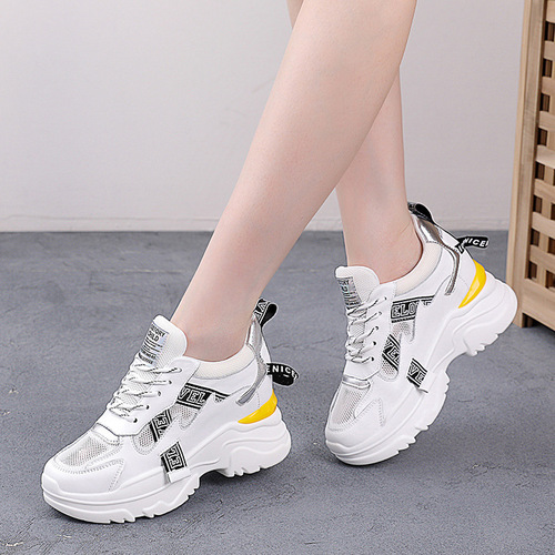 Trendy Sunday Dad Shoes  Spring and Autumn Women's Shoes New Internet Celebrity Sports and Casual Shoes Thick Sole Heightening Xiaobai