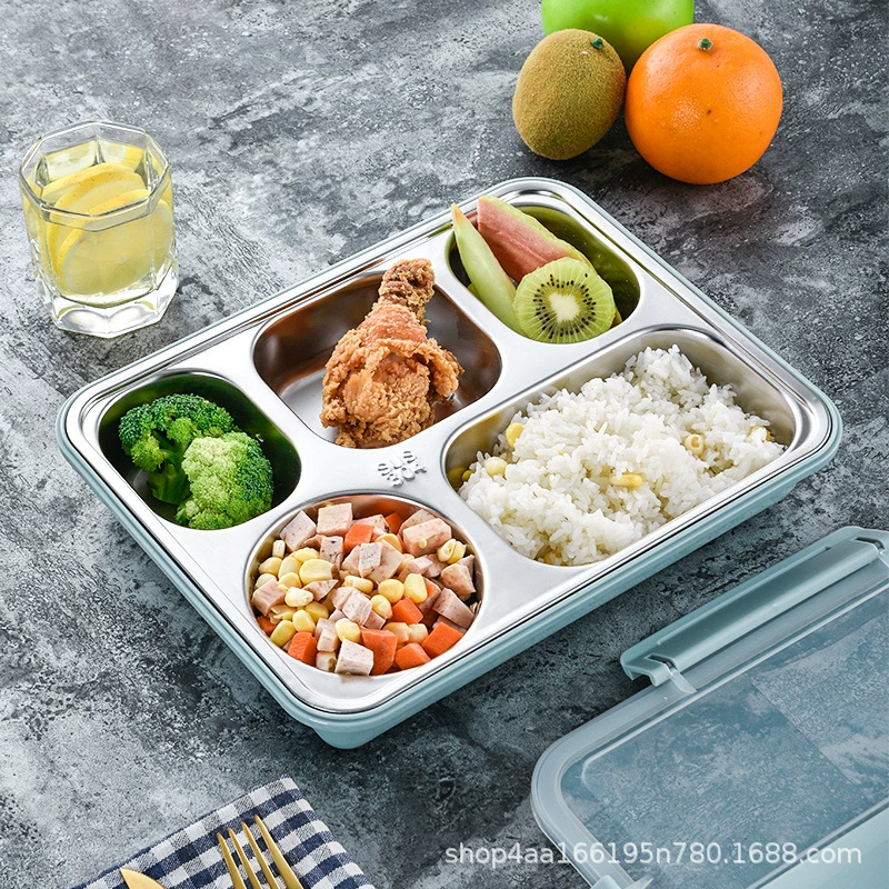 304 Коробка Обеда Нержавеющей Стали Коробка Сохранения Тепла Коробка Обеда Портативный Студент Большой Емкости Водная Тарелка Обеда
