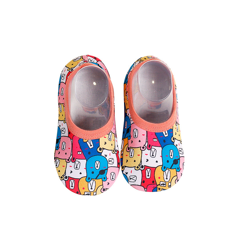 Primavera y verano piso calcetines nuevos niños infantiles antideslizante interior Niños y niñas bebé Niño Zapatos educación temprana zapatos calcetines de dibujos animados