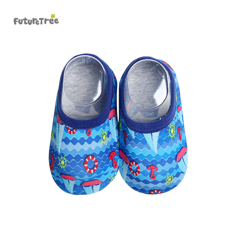 Primavera y verano piso calcetines nuevos niños infantiles antideslizante interior Niños y niñas bebé Niño Zapatos educación temprana zapatos calcetines de dibujos animados