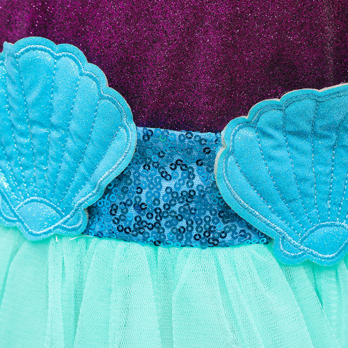 2024 Children's Mermaid Princess Skirt Girls Little Girls Summer Clothes New Cotton Short Sleeve Puff Sleeve Dress