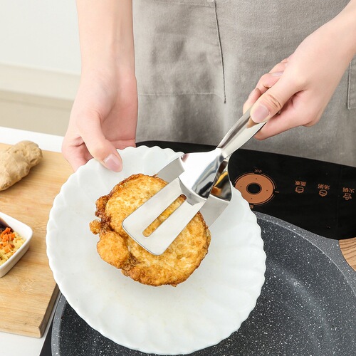 Kitchen stainless steel food clip frying spatula clip frying fish spatula steak spatula household kitchen utensils frying steak spatula