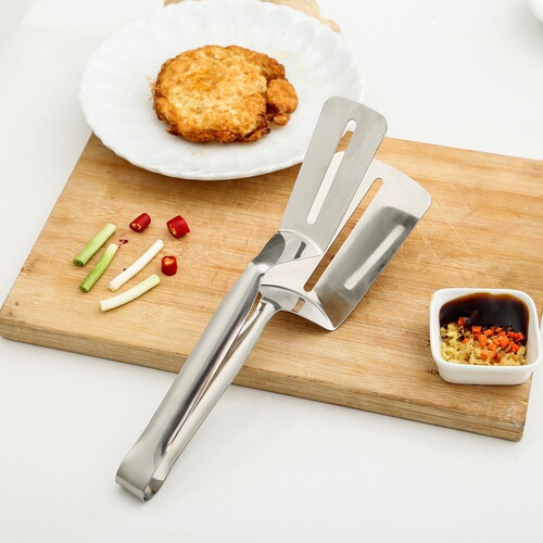 Kitchen stainless steel food clip frying spatula clip frying fish spatula steak spatula household kitchen utensils frying steak spatula